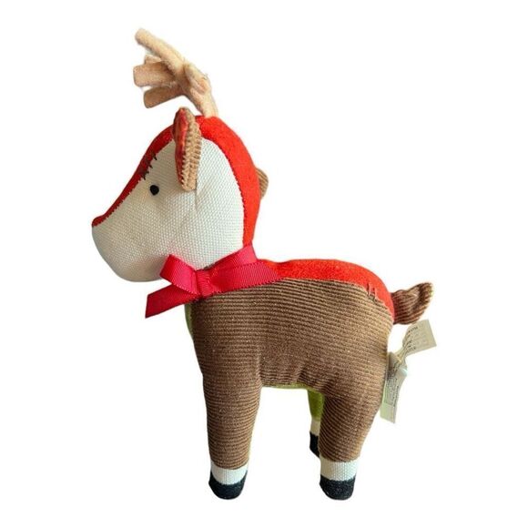 Starbucks Coffee Reindeer Plush Christmas Patchwork Stuffed Toy Holiday 8" 2008 - Picture 3 of 3